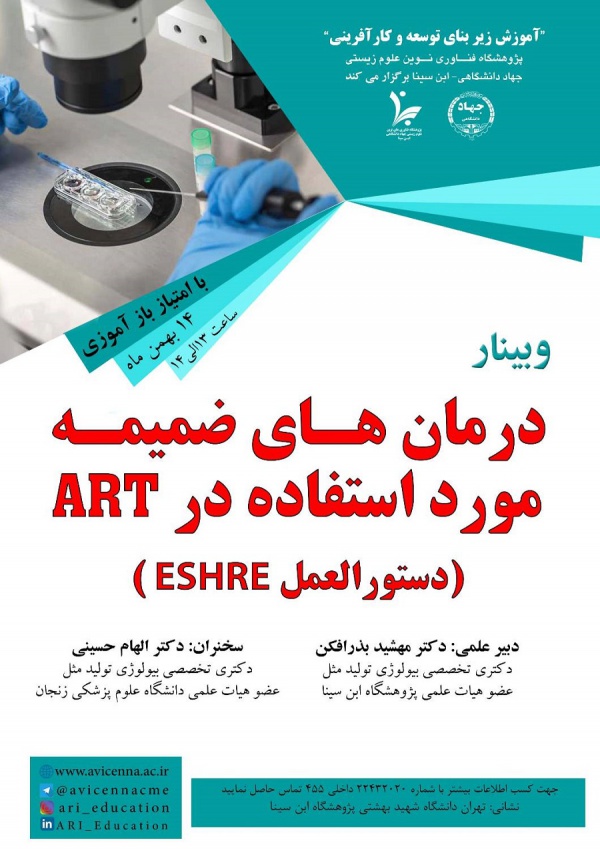 درمان های ضمیمه مورد استفاده در ART (دستورالعمل ESHRE)